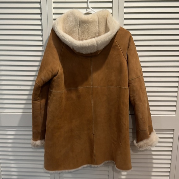 Shearling-Style Sueded Coat in Camel – Butter Soft, UGG-Inspired Look - Picture 3 of 5